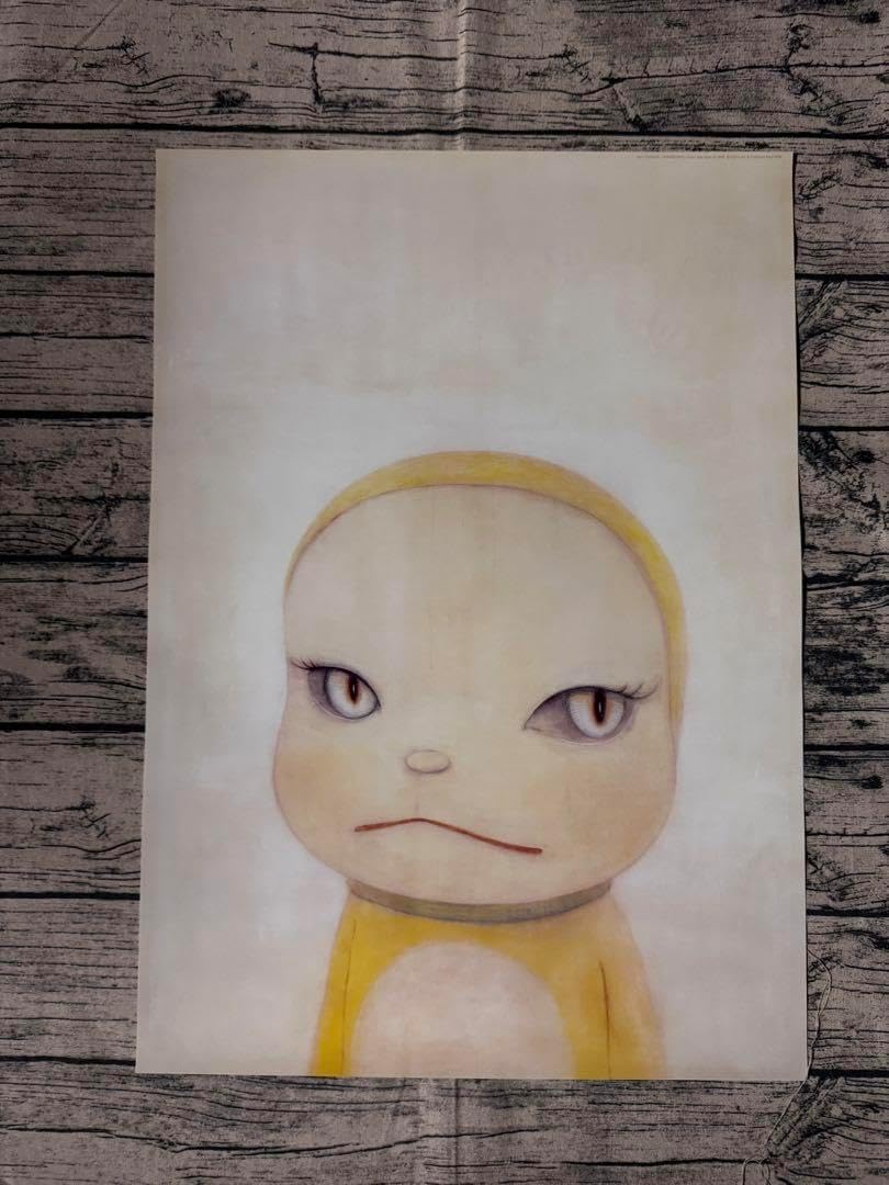 奈良美智 ジャイアンドラミちゃん ポスター ◇奈良美智 ドラえもん展 ポスター ジャイアンにリボンをとられ